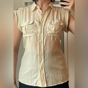 Prada Cream Button-Down Shirt
